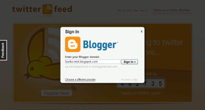 OpenID Log In to Blogger